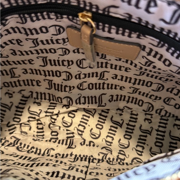 JUICY COUTURE ICE QUEEN SHOULDER BAG PECAN SHEARING Perfect For Winter Outfits - Picture 13 of 15